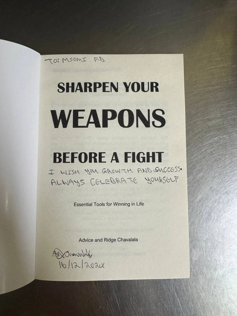 Signed copy
